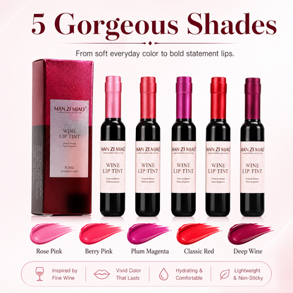 Mini Wine Bottle Lip Tint Set