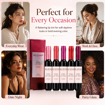 Mini Wine Bottle Lip Tint Set
