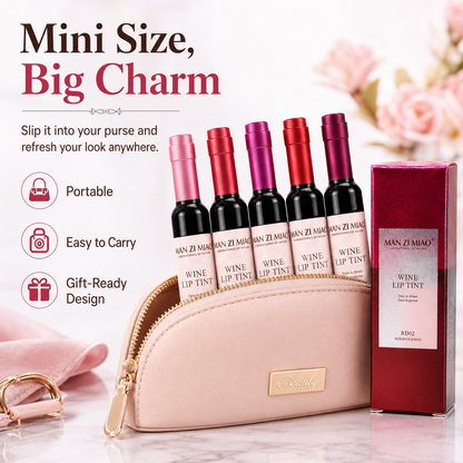 Mini Wine Bottle Lip Tint Set