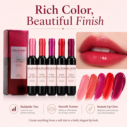 Mini Wine Bottle Lip Tint Set