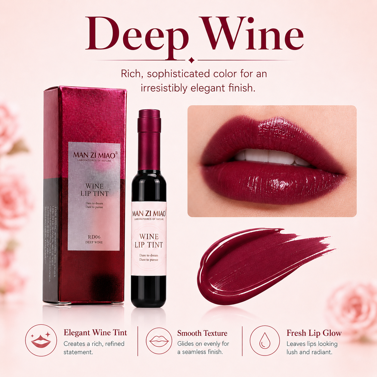 Mini Wine Bottle Lip Tint Set
